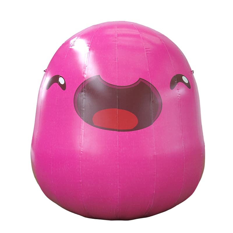 Air-Sealed Pink Slime Character for Outdoor Events